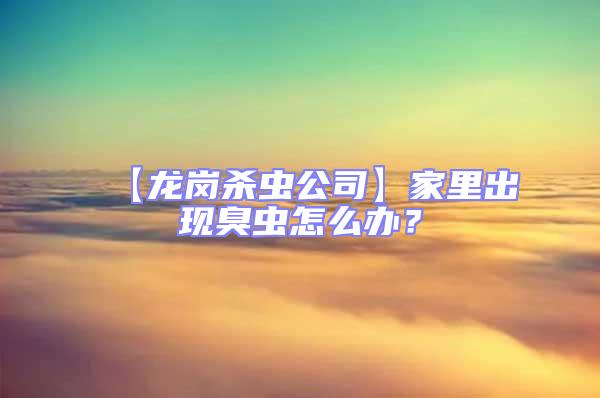 【龍崗殺蟲公司】家里出現臭蟲怎么辦？