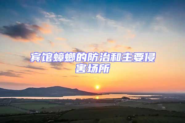 賓館蟑螂的防治和主要侵害場所