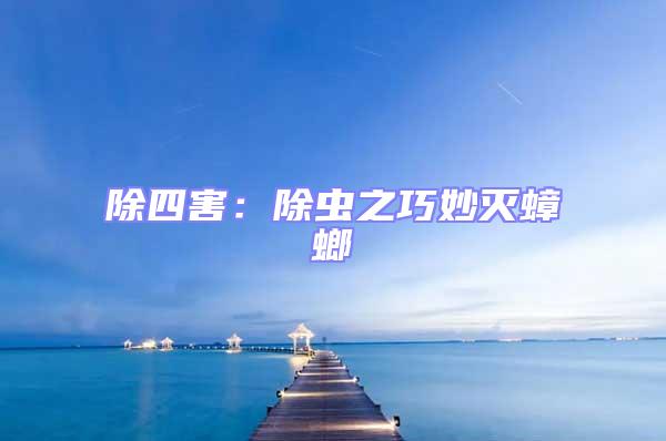 除四害：除蟲之巧妙滅蟑螂