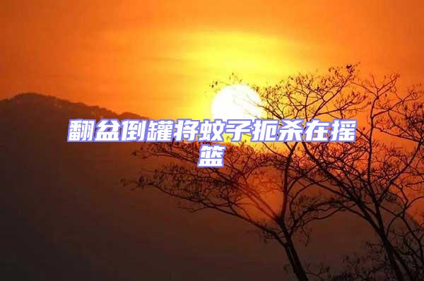 翻盆倒罐將蚊子扼殺在搖籃