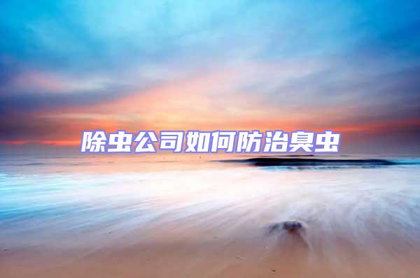 除蟲公司如何防治臭蟲