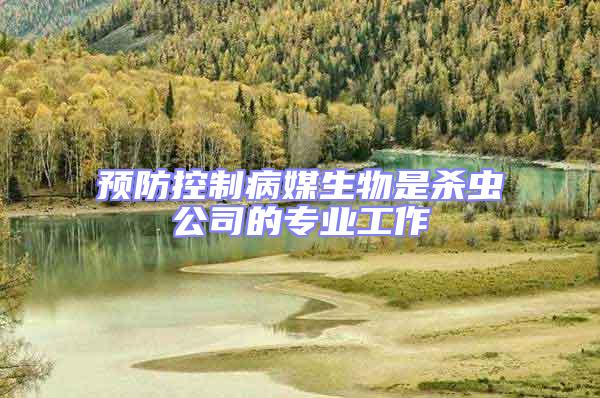 預(yù)防控制病媒生物是殺蟲公司的專業(yè)工作
