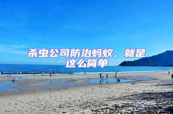 殺蟲公司防治螞蟻，就是這么簡單