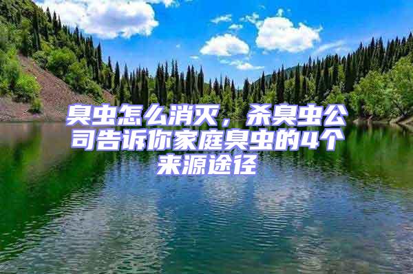 臭蟲怎么消滅，殺臭蟲公司告訴你家庭臭蟲的4個來源途徑