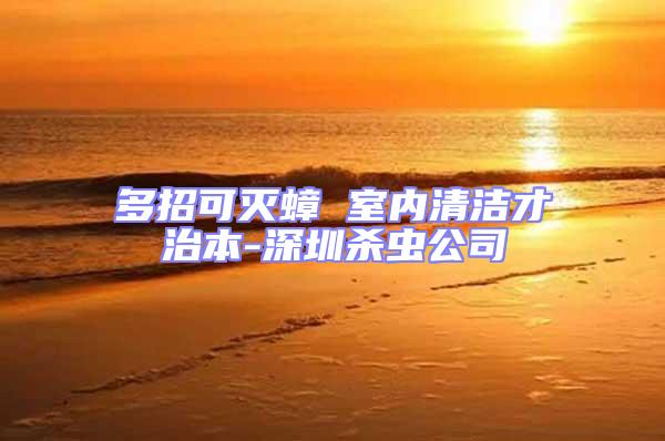 多招可滅蟑 室內清潔才治本-深圳殺蟲公司