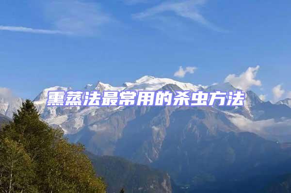 熏蒸法最常用的殺蟲方法