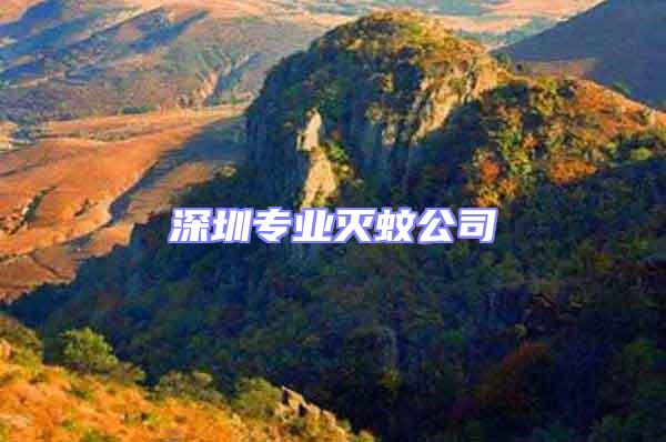 深圳專業滅蚊公司