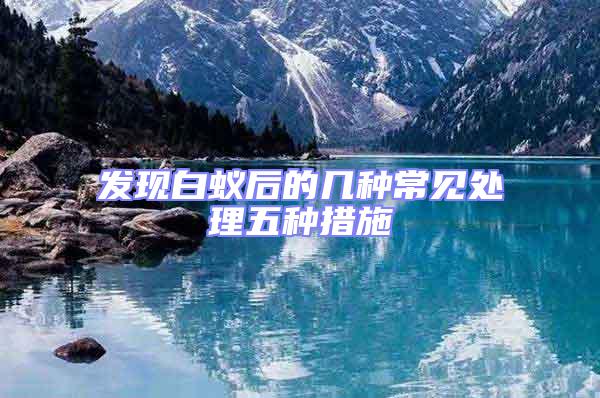 發現白蟻后的幾種常見處理五種措施