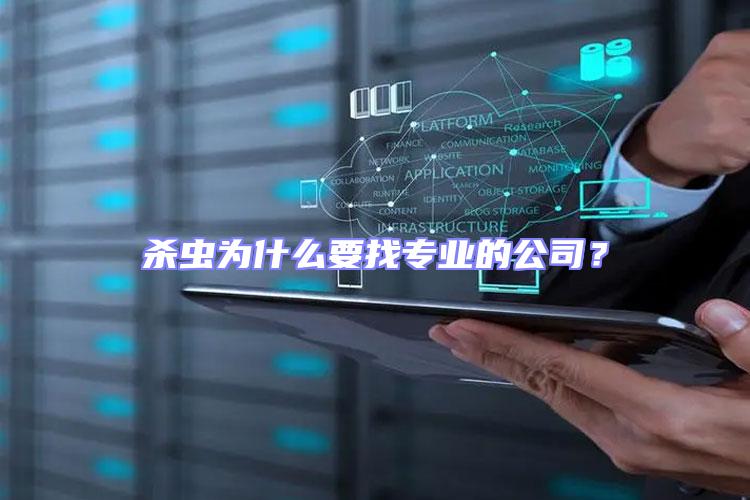 殺蟲為什么要找專業的公司？