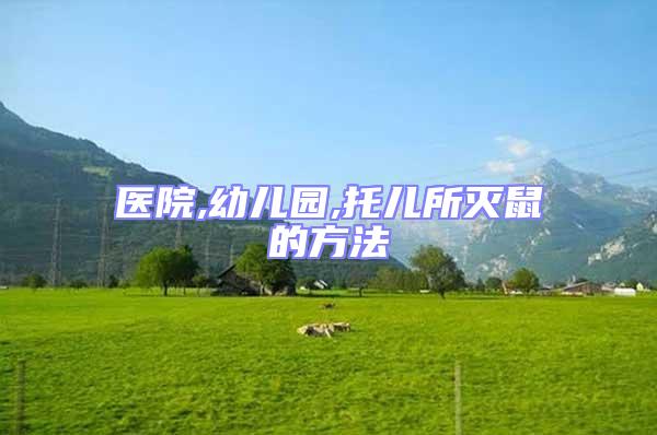 醫院,幼兒園,托兒所滅鼠的方法
