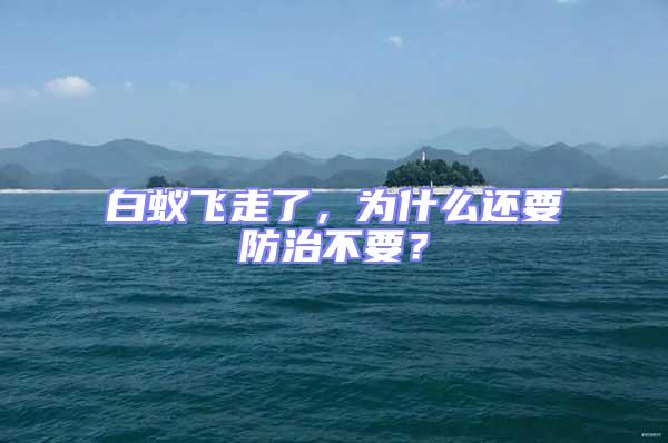 白蟻飛走了，為什么還要防治不要？