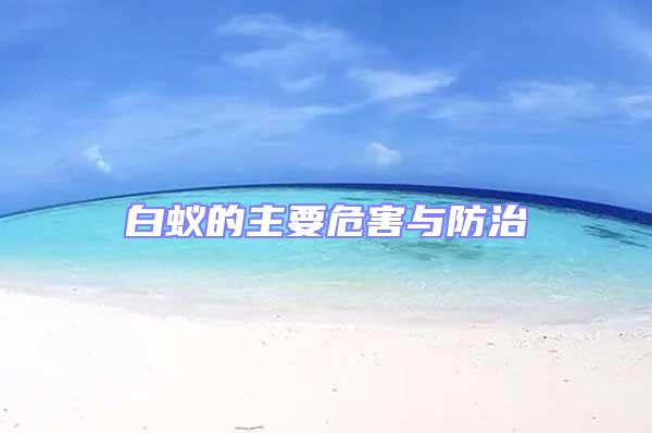 白蟻的主要危害與防治