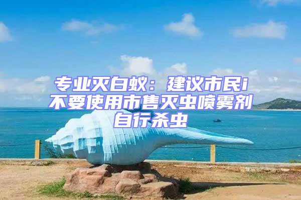 專業滅白蟻：建議市民i不要使用市售滅蟲噴霧劑自行殺蟲