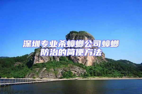 深圳專業殺蟑螂公司蟑螂防治的簡便方法