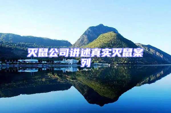 滅鼠公司講述真實滅鼠案列