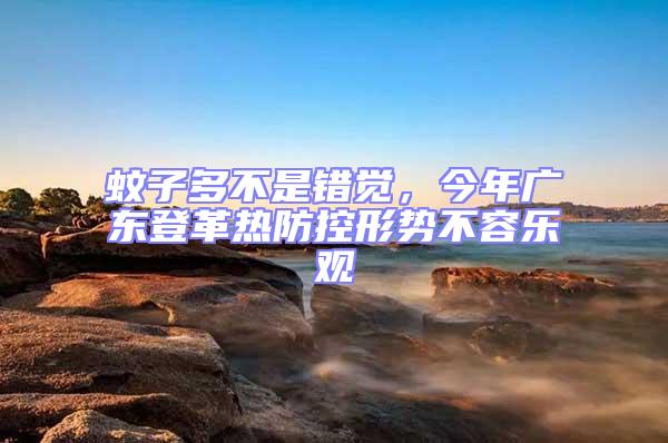 蚊子多不是錯覺，今年廣東登革熱防控形勢不容樂觀