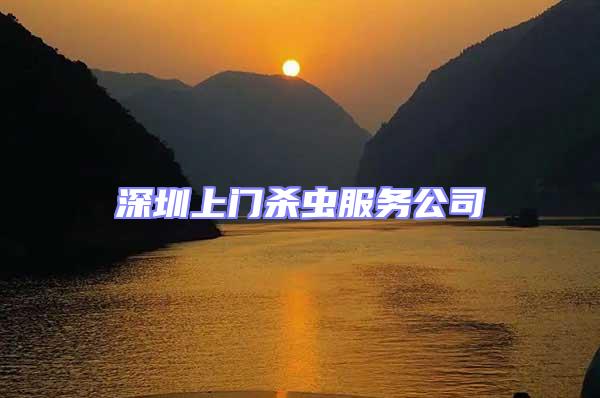 深圳上門殺蟲服務公司