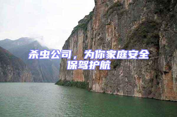 殺蟲公司，為你家庭安全保駕護航