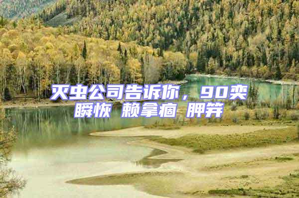 滅蟲公司告訴你，90奕瞬恢賴拿痼胛笄