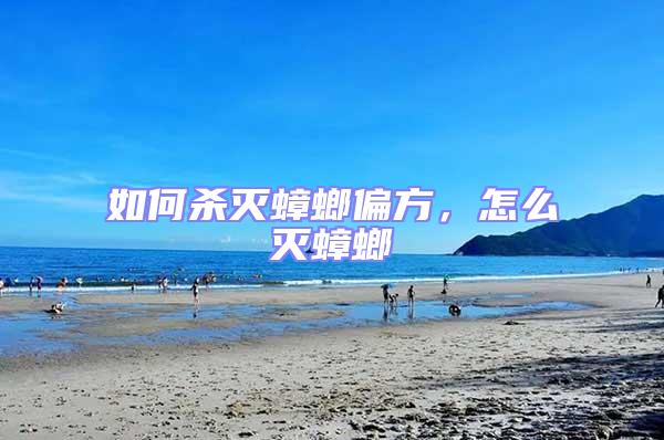如何殺滅蟑螂偏方，怎么滅蟑螂