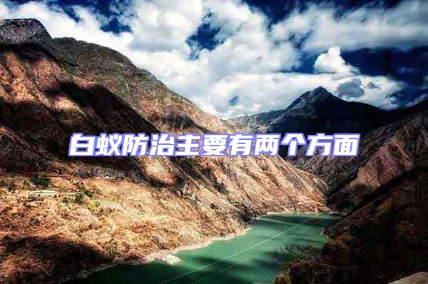 白蟻防治主要有兩個方面
