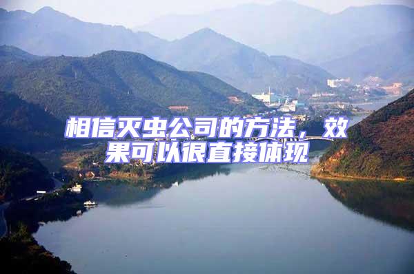 相信滅蟲公司的方法，效果可以很直接體現(xiàn)