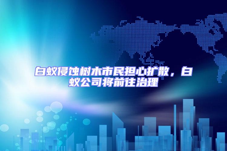 白蟻侵蝕樹木市民擔心擴散，白蟻公司將前往治理
