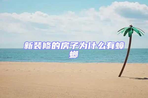 新裝修的房子為什么有蟑螂
