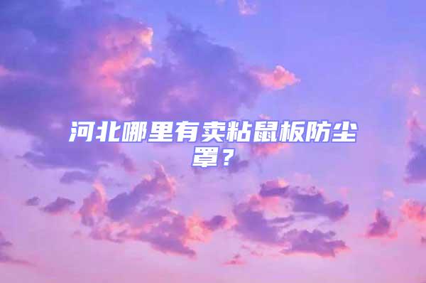 河北哪里有賣粘鼠板防塵罩？