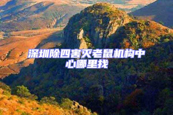 深圳除四害滅老鼠機構中心哪里找