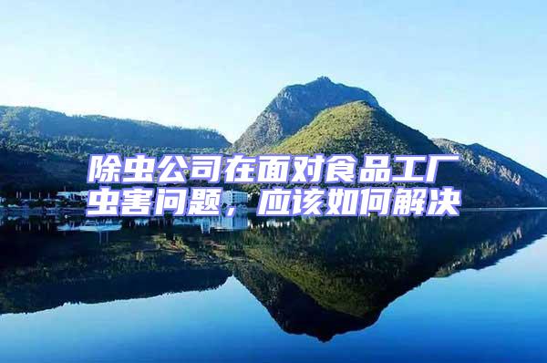 除蟲公司在面對(duì)食品工廠蟲害問(wèn)題，應(yīng)該如何解決