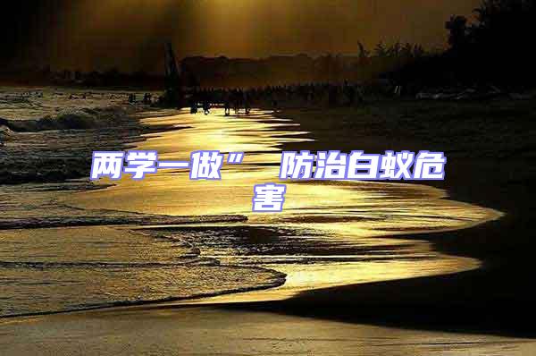兩學(xué)一做” 防治白蟻危害