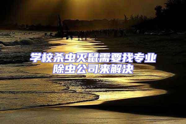 學校殺蟲滅鼠需要找專業除蟲公司來解決