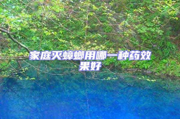 家庭滅蟑螂用哪一種藥效果好