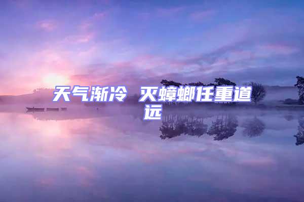 天氣漸冷 滅蟑螂任重道遠