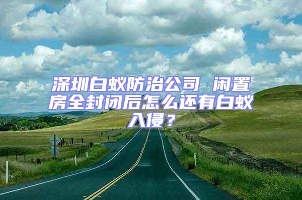 深圳白蟻防治公司 閑置房全封閉后怎么還有白蟻入侵？