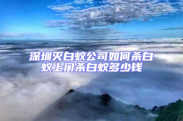 深圳滅白蟻公司如何殺白蟻上門殺白蟻多少錢