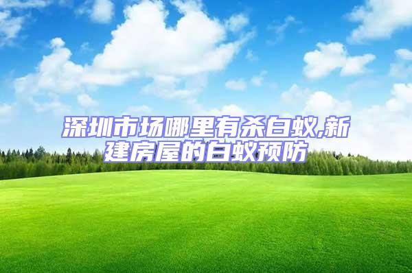 深圳市場哪里有殺白蟻,新建房屋的白蟻預防