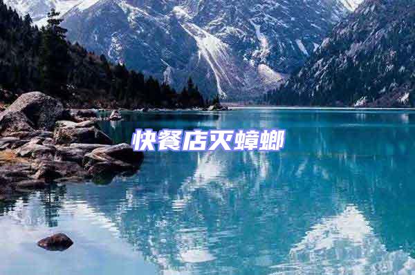 快餐店滅蟑螂