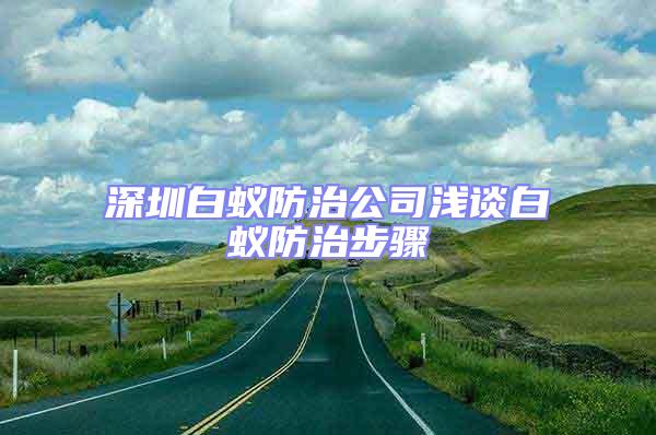 深圳白蟻防治公司淺談白蟻防治步驟