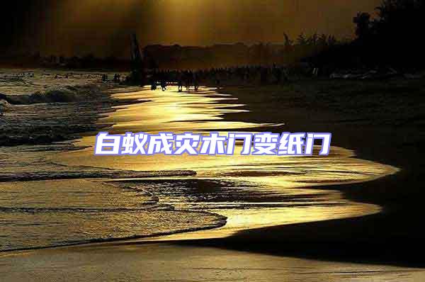 白蟻成災(zāi)木門變紙門