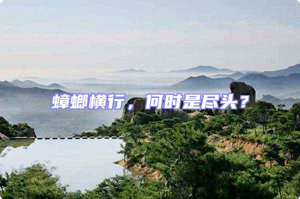 蟑螂橫行，何時是盡頭？
