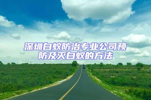 深圳白蟻防治專業公司預防及滅白蟻的方法