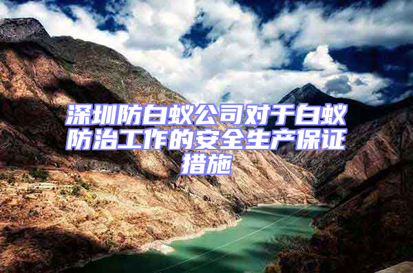 深圳防白蟻公司對于白蟻防治工作的安全生產保證措施
