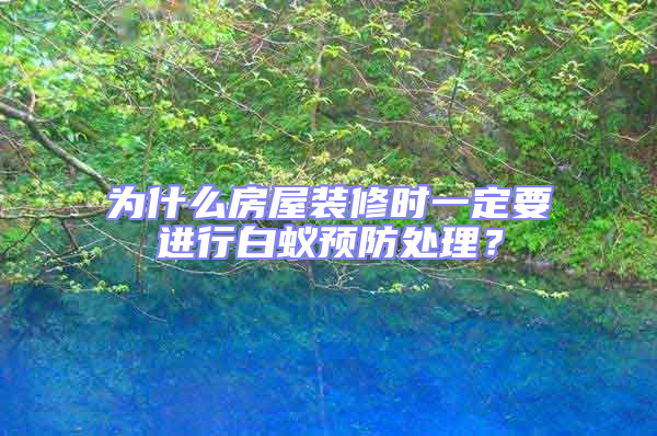 為什么房屋裝修時一定要進行白蟻預防處理？