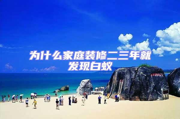 為什么家庭裝修二三年就發現白蟻