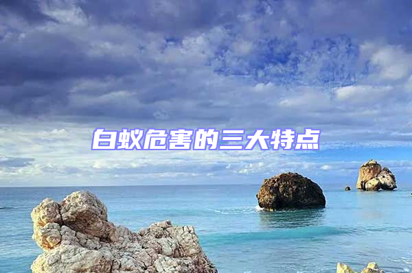 白蟻危害的三大特點